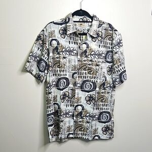 Joe Marlin Hawaiian Floral Abstract Shirt Men's Size Large NWT